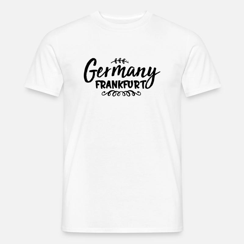Germany Minimalist Script - Männer T-Shirt - Weiß