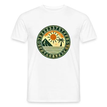 The Vintage Flair Collection - Männer T-Shirt - Weiß - Vorne - AI Model Male 178 dark (178cm)