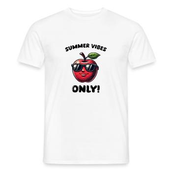 apfel cool - Männer T-Shirt - Weiß - Vorne - AI Model Male 178 dark (178cm)