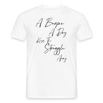 A Burpee A Day - Männer T-Shirt - Weiß - Vorne - AI Model Male 178 dark (178cm)