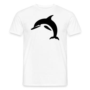 Dolphin - Men's T-Shirt - white - Front - AI Model Male 178 dark (178cm)