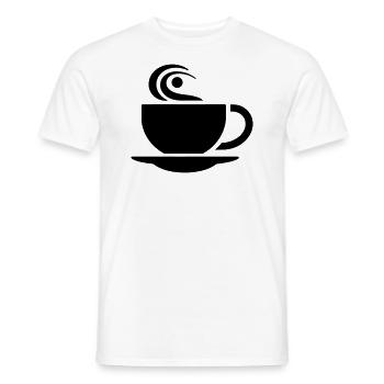 Coffee - T-shirt homme - blanc - Devant - AI Model Male 178 dark (178cm)
