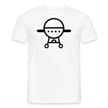 Barbecue - Men's T-Shirt - white - Front - AI Model Male 178 dark (178cm)