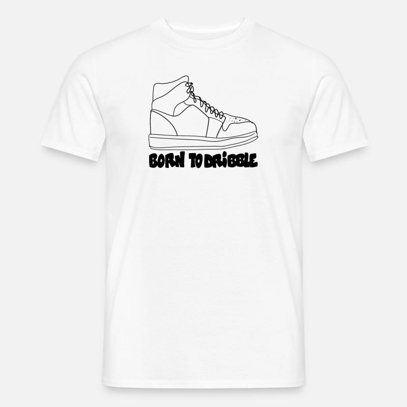 Born To Dribble - Männer T-Shirt - Weiß