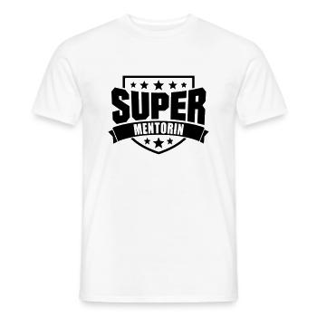 Super Mentorin - Männer T-Shirt - Weiß - Vorne - AI Model Male 178 dark (178cm)