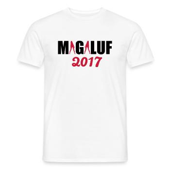 Magaluf 2017 - T-shirt homme - blanc - Devant - AI Model Male 178 dark (178cm)