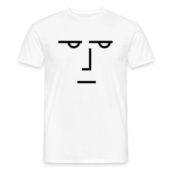 Un regard sérieux - T-shirt homme - blanc - Devant - AI Model Male 178 dark (178cm)