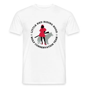 Wolf Erhaltung Team - Männer T-Shirt - Weiß - Vorne - AI Model Male 178 dark (178cm)