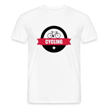 Cycling - T-shirt homme - blanc - Devant - AI Model Male 178 dark (178cm)