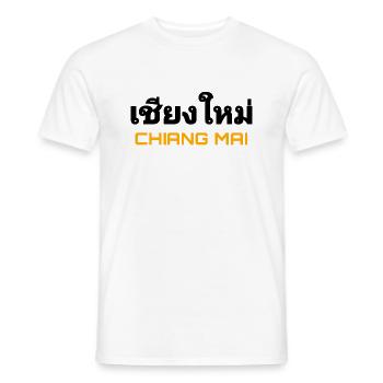 Chiang Mai - Thailand - Männer T-Shirt - Weiß - Vorne - AI Model Male 178 dark (178cm)