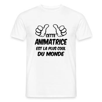 Animateur / Animatrice / Animator / Animador / No - Männer T-Shirt - Weiß - Vorne - AI Model Male 178 dark (178cm)