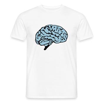 brain design - Männer T-Shirt - Weiß - Vorne - AI Model Male 178 dark (178cm)