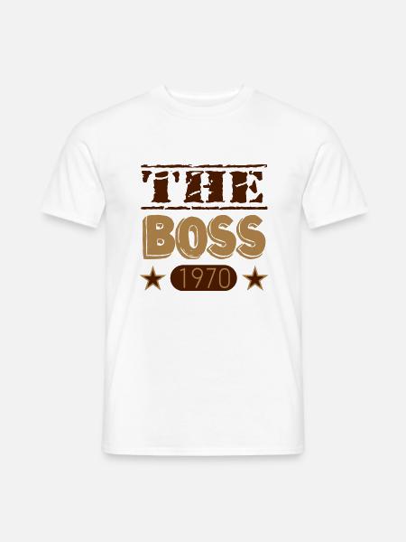 The Boss 1970 03 - Männer T-Shirt - Weiß