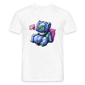 Hug me - Men's T-Shirt - white - Front - AI Model Male 178 dark (178cm)