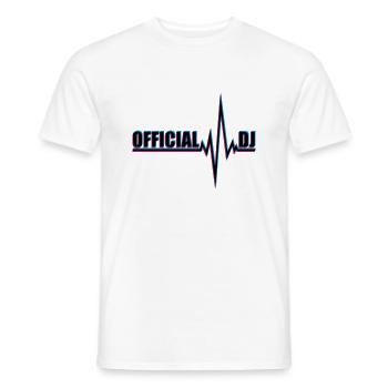 DJ officiel de Puls - T-shirt homme - blanc - Devant - AI Model Male 178 dark (178cm)