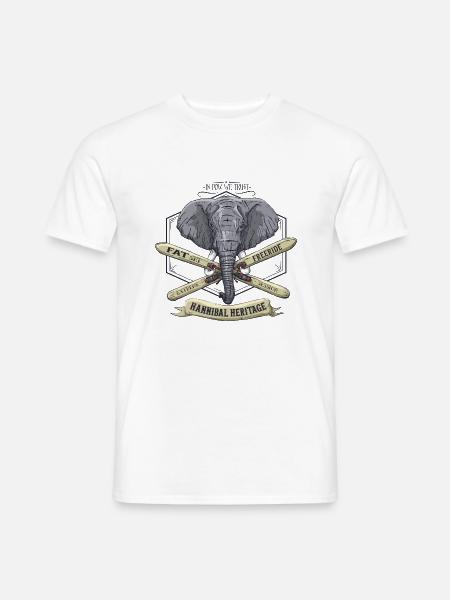 Hannibal Erbe - Männer T-Shirt - Weiß