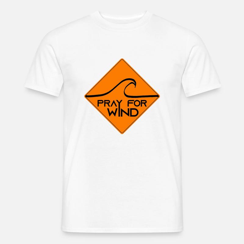 Pray for wind - Männer T-Shirt - Weiß