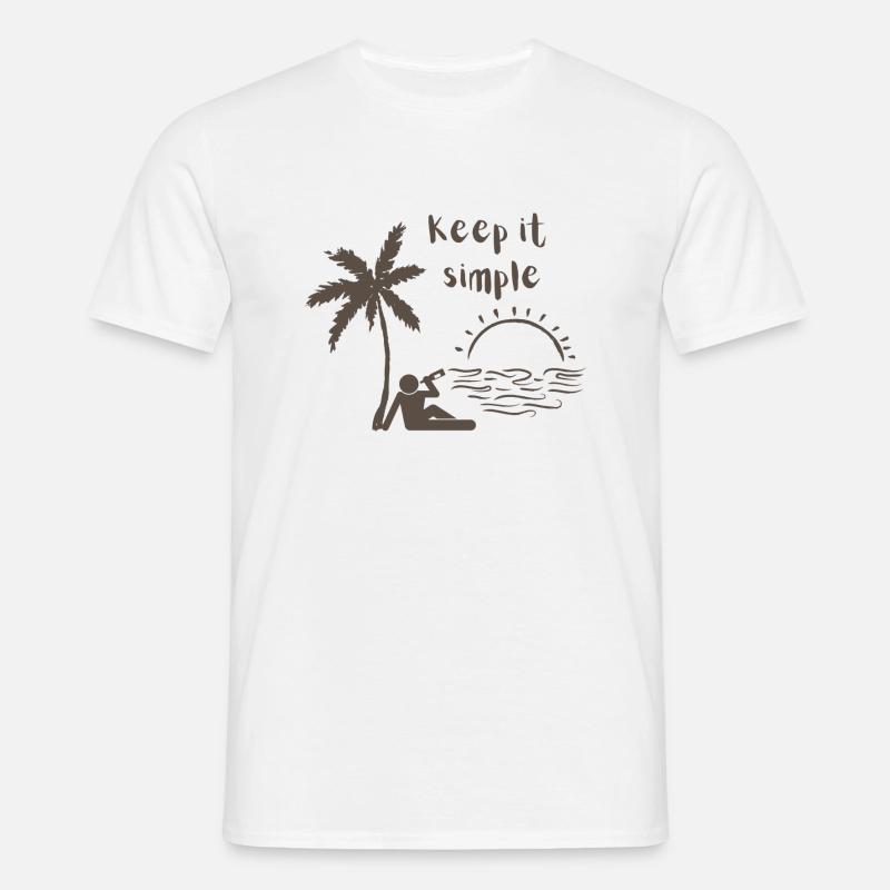 Keep it simple - Männer T-Shirt - Weiß