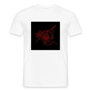 maschine heart - Männer T-Shirt - Weiß - Vorne - AI Model Male 178 dark (178cm)
