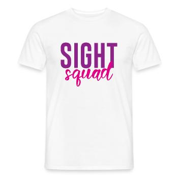 Sight Squad 2 - Men's T-Shirt - white - Front - AI Model Male 178 dark (178cm)