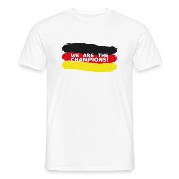 Germany_we_are_the_champions - Männer T-Shirt - Weiß - Vorne - AI Model Male 178 dark (178cm)