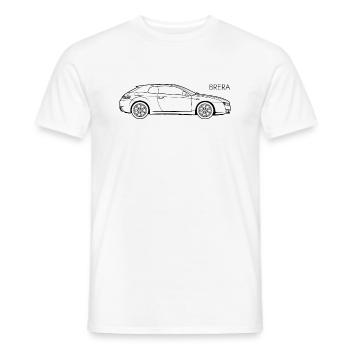 Brera - Men's T-Shirt - white - Front - AI Model Male 178 dark (178cm)