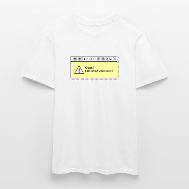 Warning Message System Dialog Error Computer Men’s T-shirt