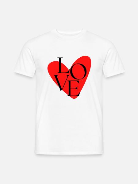 Heart - Men's T-Shirt - white