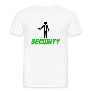 Conception de la sécurité - T-shirt homme - blanc - Devant - AI Model Male 178 dark (178cm)