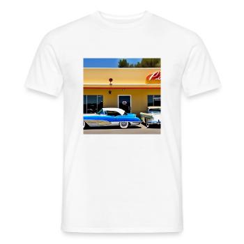 C23 - Männer T-Shirt - Weiß - Vorne - AI Model Male 178 dark (178cm)