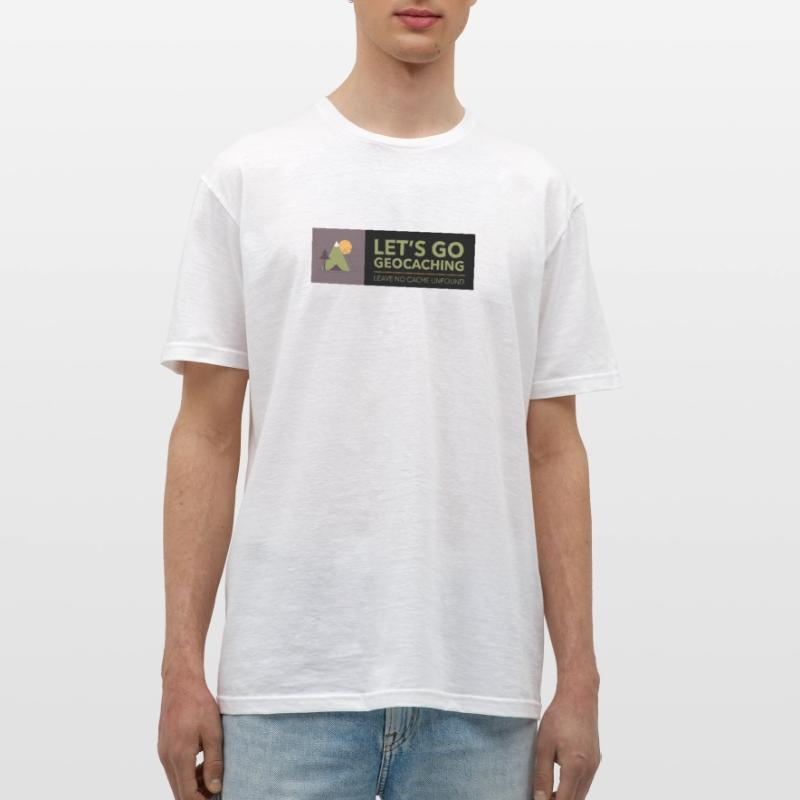 Let's Go Geocaching Leave No Cache Unfound Men's T-Shirt