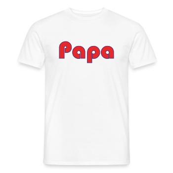 HAPPY BIRTHDAY DAD. DAD. FATHER's DAY. FATHER - Men's T-Shirt - white - Front - AI Model Male 178 dark (178cm)