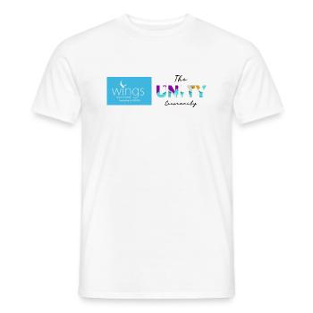 Communauté Wings South West Unity - T-shirt homme - blanc - Devant - AI Model Male 178 dark (178cm)