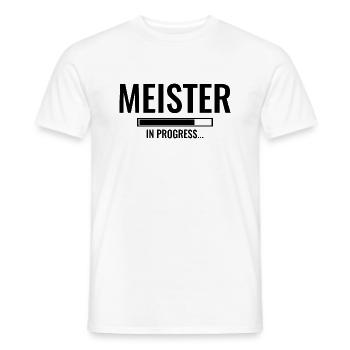 Meister Abschluss Handwerker - Männer T-Shirt - Weiß - Vorne - AI Model Male 178 dark (178cm)