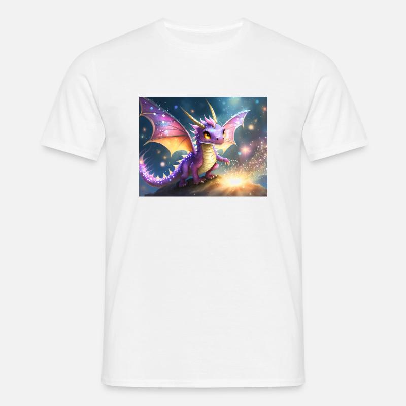 Feendrache - Männer T-Shirt - Weiß