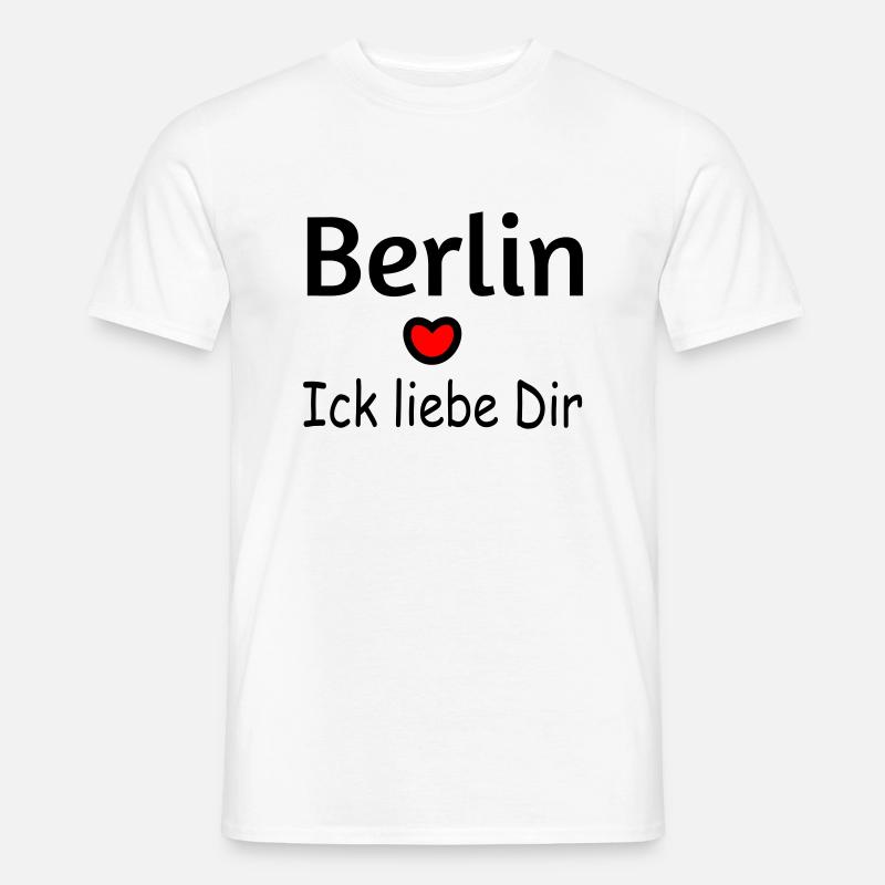 Berlin Ich liebe Dir - Männer T-Shirt - Weiß