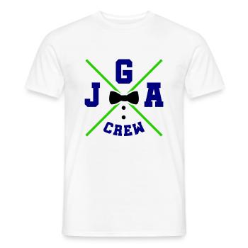 jga crew - Männer T-Shirt - Weiß - Vorne - AI Model Male 178 dark (178cm)