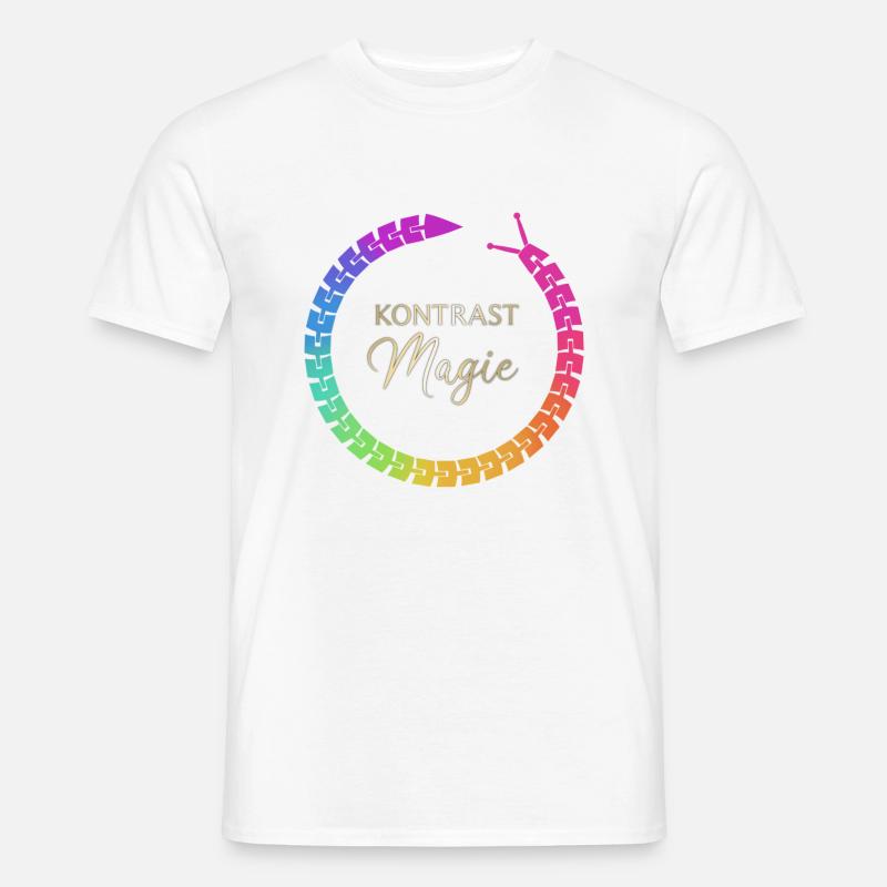 KontrastMagie Version 1 - Männer T-Shirt - Weiß