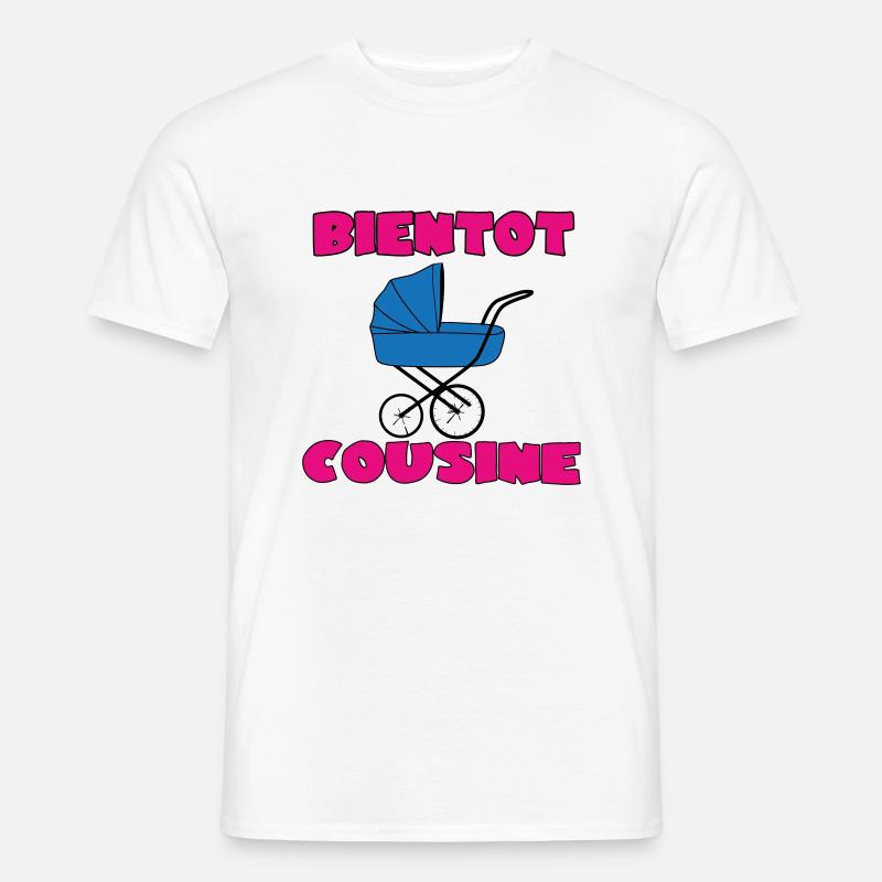 BALD EIN COUSIN - Männer T-Shirt - Weiß