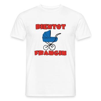 BIENTOT FRANGIN - T-shirt homme - blanc - Devant - AI Model Male 178 dark (178cm)