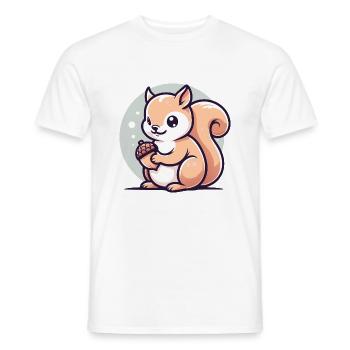 Eichhörnchen - Männer T-Shirt - Weiß - Vorne - AI Model Male 178 dark (178cm)