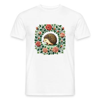 Hérisson - T-shirt homme - blanc - Devant - AI Model Male 178 dark (178cm)