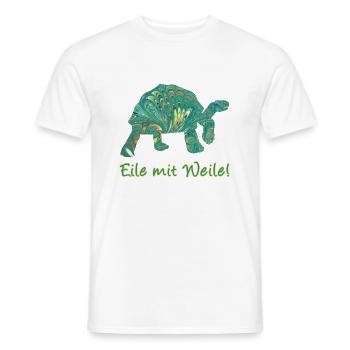 Tortue E 71 - T-shirt homme - blanc - Devant - AI Model Male 178 dark (178cm)