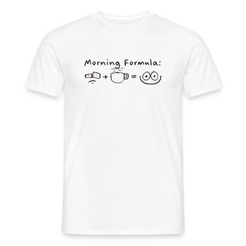 Morning Formula - Men's T-Shirt - white - Front - AI Model Male 178 dark (178cm)