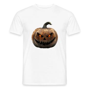 Kürbis, die gruselige Halloween-Deko - Männer T-Shirt - Weiß - Vorne - AI Model Male 178 dark (178cm)