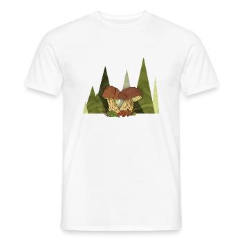 Fungi - Men's T-Shirt - white - Front - AI Model Male 178 dark (178cm)