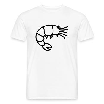 Crevette - T-shirt homme - blanc - Devant - AI Model Male 178 dark (178cm)