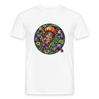 Iris-Qualle - Männer T-Shirt - Weiß - Vorne - AI Model Male 178 dark (178cm)