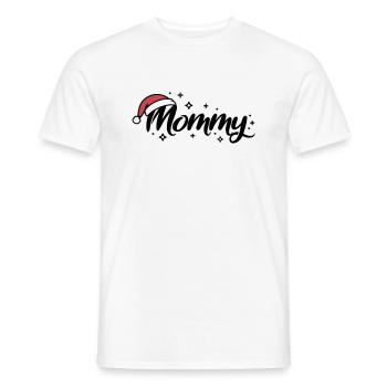 Chapeau de Noël Maman Maman - T-shirt homme - blanc - Devant - AI Model Male 178 dark (178cm)