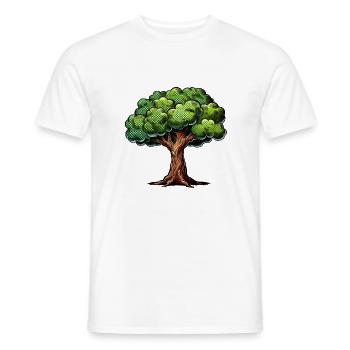 Baum - Männer T-Shirt - Weiß - Vorne - AI Model Male 178 dark (178cm)